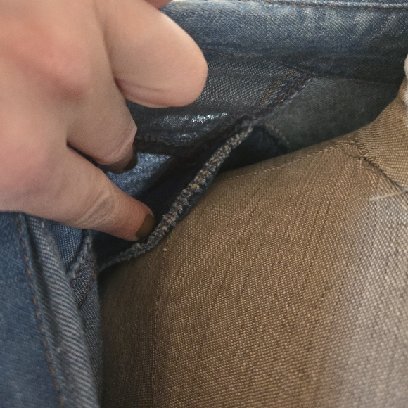 Vintage Forenza Denim Western Long Sleeve Button Down Maxi Dress, SIZE 10 - Picture 14 of 16